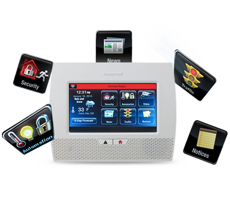 Apex features Honeywell’s LYNX Touch 5200 all-in-one home and business control system
